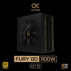 XIGMATEK FURY GD 1100W (EN40535) - 80PLUS GOLD, PCI-E Gen 5.0, ATX 3.0, 100% CÁP DẸT ĐEN