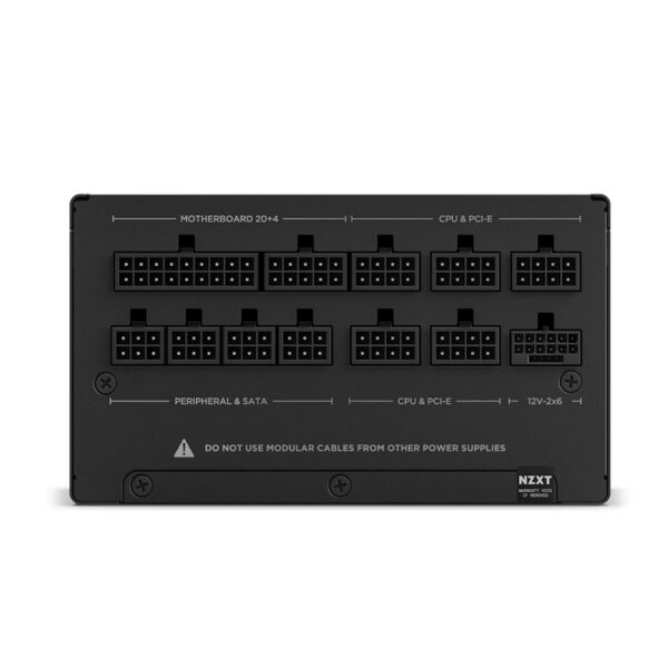 NGUỒN NZXT C1200 BLACK ATX 3.1, 1200W, 80 Plus Gold, ATX 3.1, Full Modular, PA-2G2BB-EU