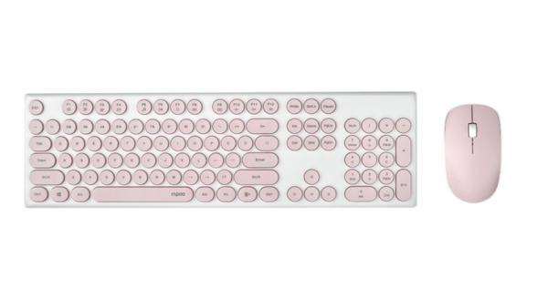 Bộ Bàn Phím Chuột Không Dây Rapoo X260S - Pink