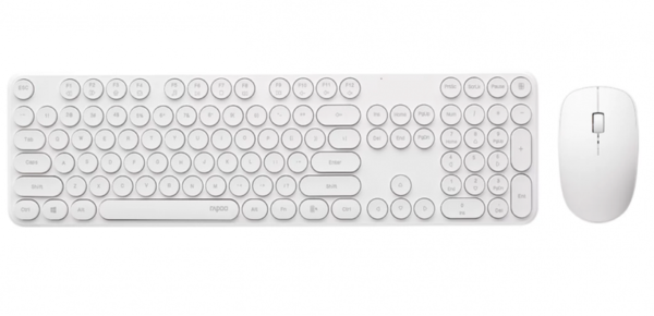 Bộ Bàn Phím Chuột Không Dây Rapoo X260S - White