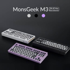 Kit bàn phím cơ MonsGeek M3 QMK (Full Nhôm – Mạch xuôi – QMK / VIA – PCB Stab)