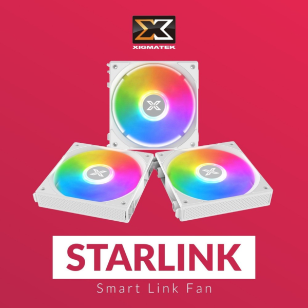 XIGMATEK STARLINK ARTIC - EN41310 - ARGB, MODULAR DESIGN, PACK x3
