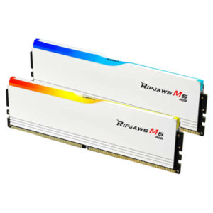 GSkill Ripjaws M5 RGB White – 32GB (2x16GB) DDR5 – Bus 6400MHz Cas 36 (F5-6400J3648F16GX2-RM5RW)
