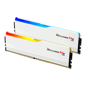 Bộ nhớ trong GSkill Ripjaws M5 RGB White 32GB | 2x16GB, DDR5, 5200MHz (F5-5200J4040A16GX2-RM5RW)