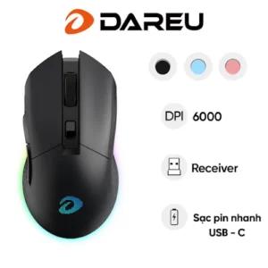 Chuột gaming không dây DARE-U EM901X RGB