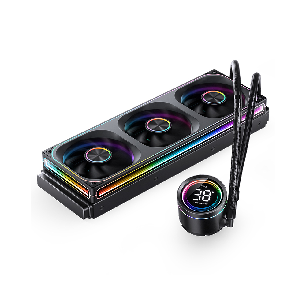 Tản nhiệt nước AIO Jonsbo TH-360 Black (ARGB, Hiển Thị Nhiệt Độ)