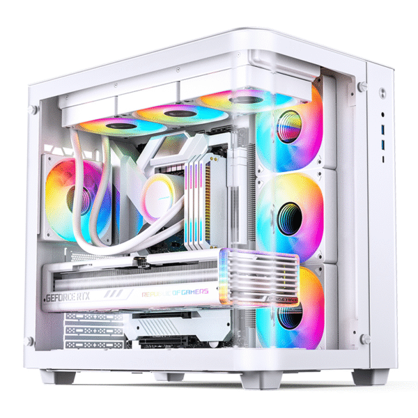 Vỏ case Jonsbo TK-3 White (ATX,Mid Tower,Màu Trắng,Kính Cong) Case Bể Cá