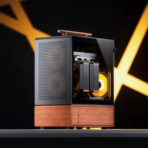 Vỏ Case PC Jonsbo T7 Mini Tower M-ATX Mặt Lưới Vỏ Máy Tính Độc Đáo Xách Tay Để Bàn Chính Hãng - BLACK