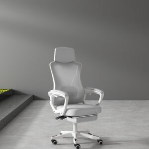 GHẾ CÔNG THÁI HỌC 818 XÁM + GÁC CHÂN