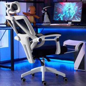 GHẾ CÔNG THÁI HỌC 899 TRẮNG + GÁC CHÂN