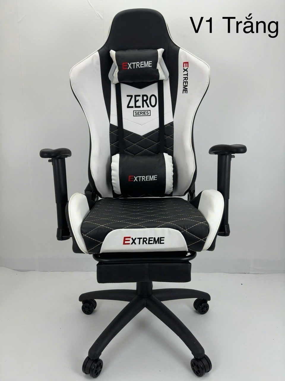 GHẾ GAMING EXTREME PRO SERIES V1 TRẮNG + GÁC CHÂN